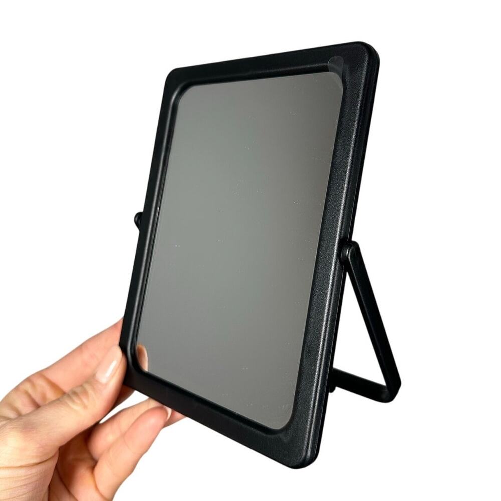 NWT Mary Kay Compact Travel Mirror with Black Folding Stand & Travel Bag